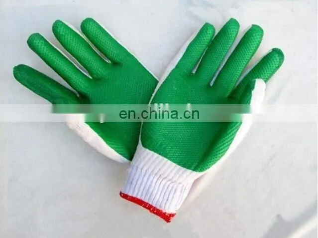 Cotton Working Gloves with Anti-slip Latex on Palm