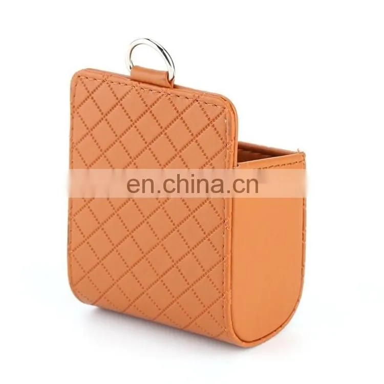 Car Seat PU Back Tidy Storage Coin Bag Case
