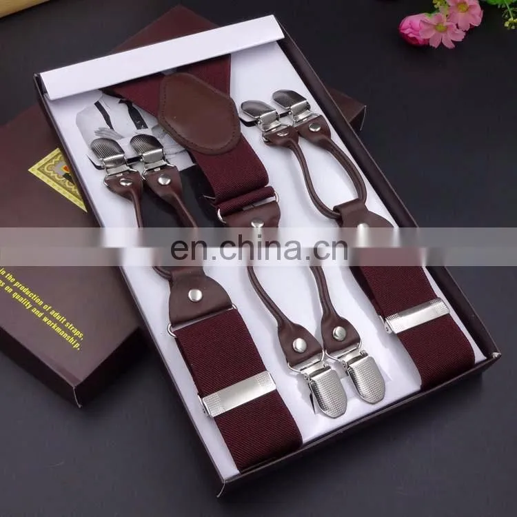 2017 yiwu hot sale fashion custom men's suspenders