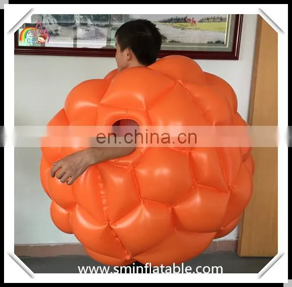 Durable PVC sport game inflatable bumper suit, inflatable belly soccer football bumper from china manufacturer