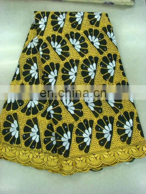 swiss embroidery cotton lace(A-39-1)