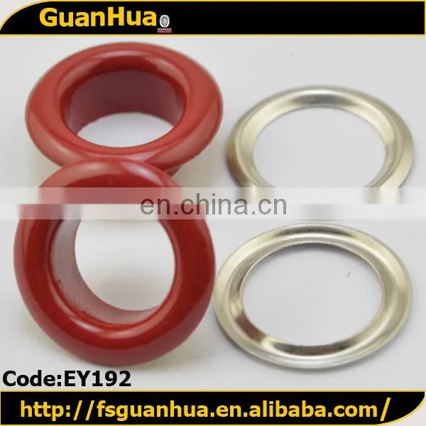 Decorative plating red metal colored grommets