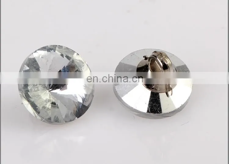 Fashion Plastic Button UV Silver Button for Garment BA60364