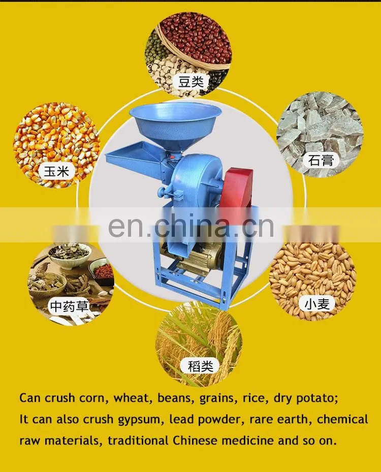 AGRO Portable Corn Grain Grinding Flour Mill Crusher Machine