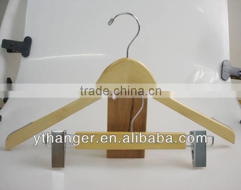 WH66 household hangers wooden hotel hanger wholesale
