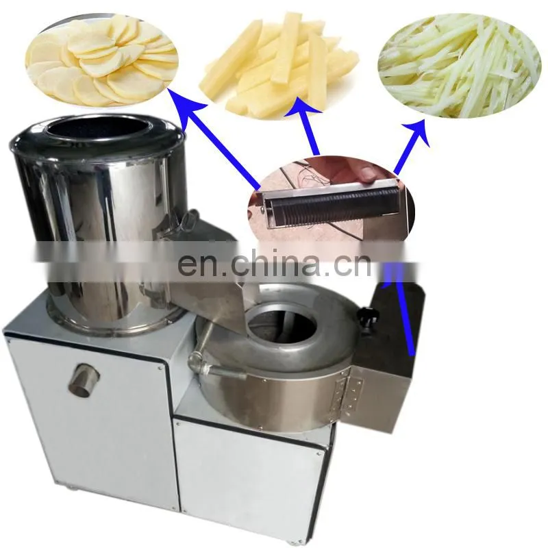 Automatic Potato Peeling Machine Potato Cleaning Machine And Cutting Machine With High Quality.