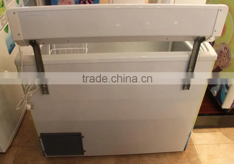 138L White glass small refrigerator freeze ice cream