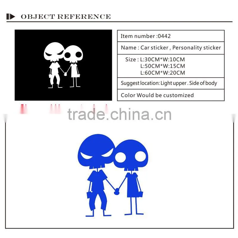 2016 New Promotional gift Car Body Stickers Custom Sticker Cars