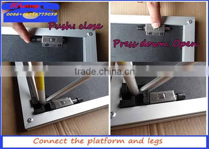 ACS wooden stage, aluminum stage, used portable stage for sale