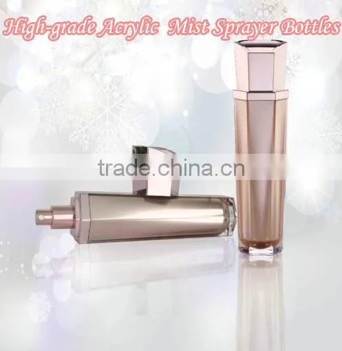 120ml Acrylic Cosmetic Mist Sprayer Perfume Bottle for Cosmetic Packing PMMA Face-Care Mist Sprayer Bottle
