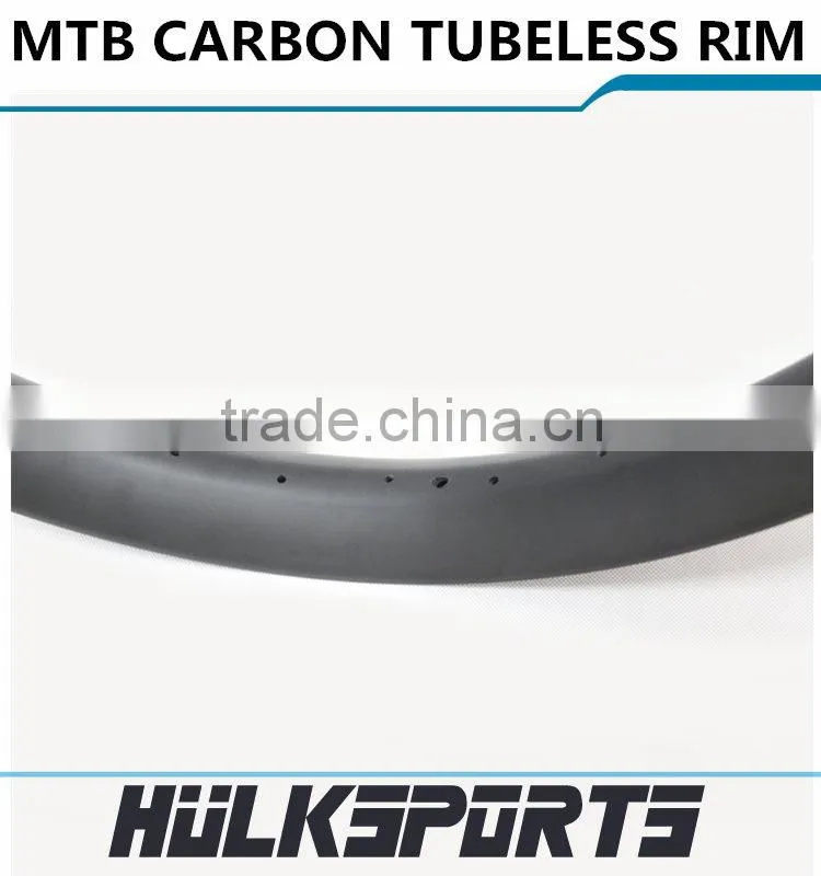 26er Full Carbon Tubuless Bicycle Rims Toray T700 Carbon Rims For Mountain Bicycle Glossy/Matt Carbon MTB Bike Rim