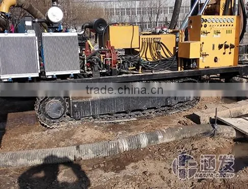 Big Hole Piling Machine on Rocks