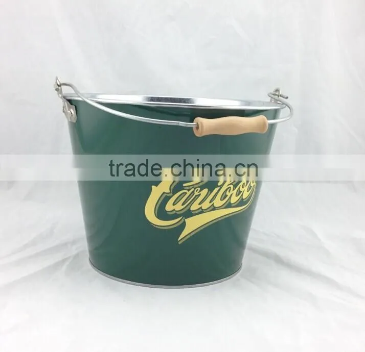 New available CCBB-201 5L galvanized iron custom ice bucket ice cooler ice pail