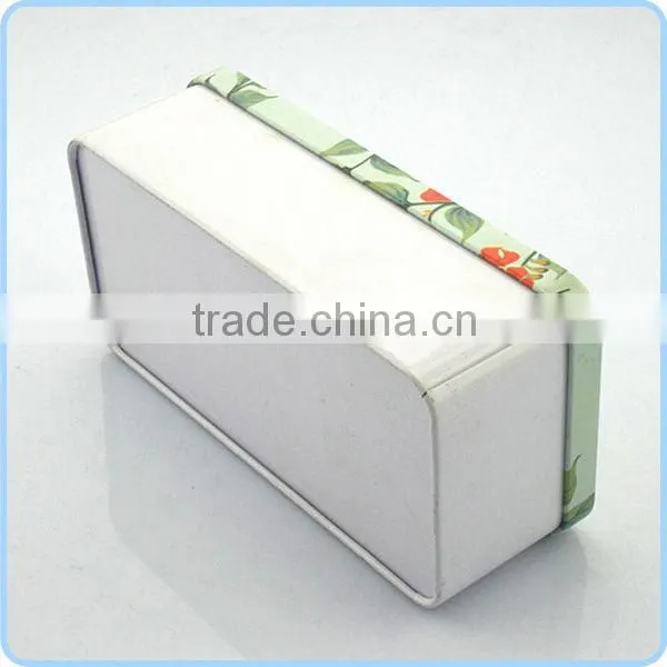 Large rectangular storage tin box