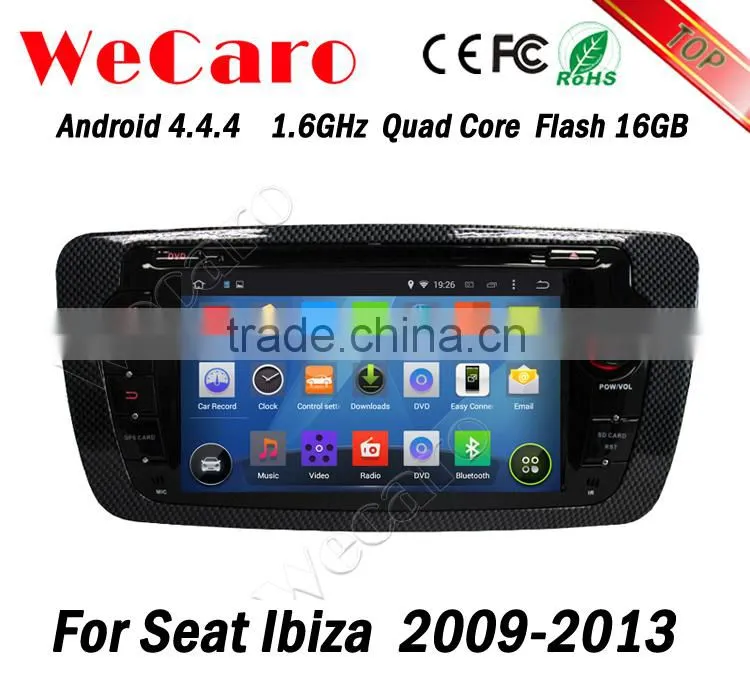 Wecaro WC-SI7004 Android 4.4.4 car stereo 2 din car multimedia system for seat ibiza 2013 stereo mirror link 2009-2013
