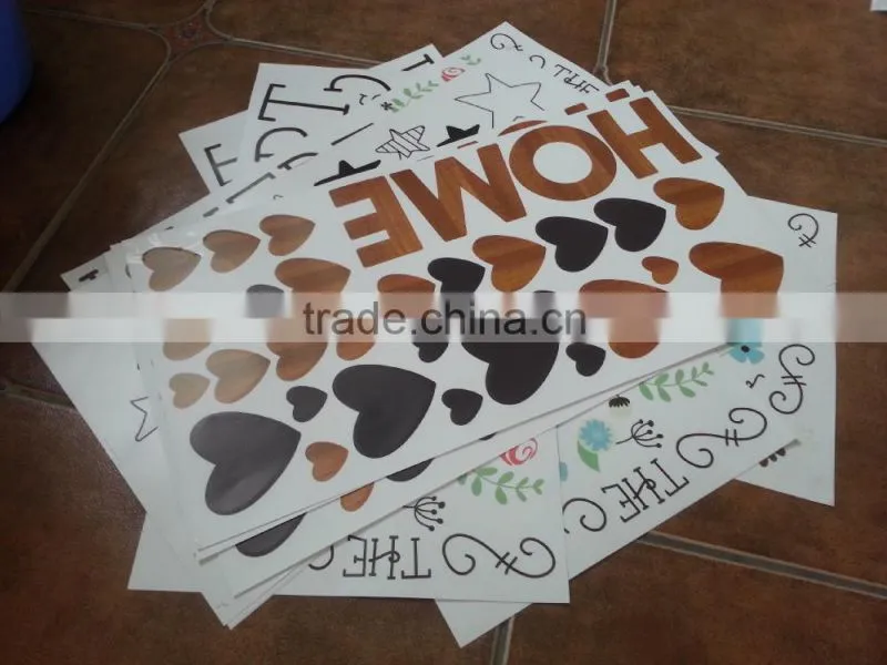 PVC offset printing self adhesive sticker in sheet size
