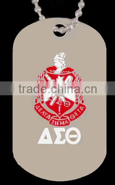 AKA Greek Double Sided Alpha Kappaa Alpha Sorority custom dog Tags logo Jewelry necklace