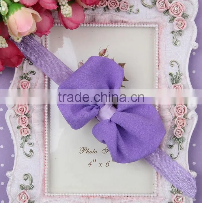wholesale mixed color newborn baby hair accessory chiffon bows children kids headwear