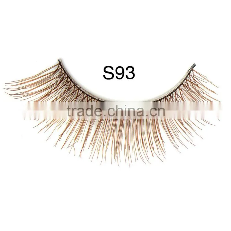 Top quality 100% human hair made false eyelash with customer packing