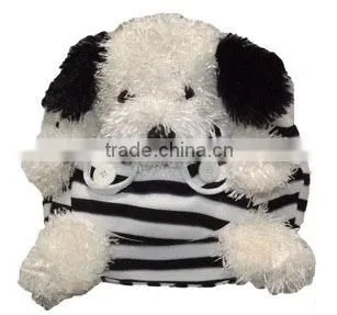 plush school bags/plush bag/kids plush bags/plush stuffed toy dog bag