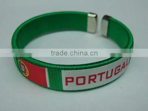 Jesus love me fans bracelet,Country flag bracelet bangles, hot sell PU bangle