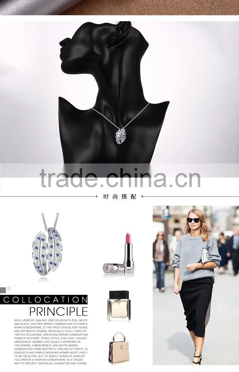 High Quality Designs Couple Pendant Wholesale Silver plated Zircon Couple Necklace
