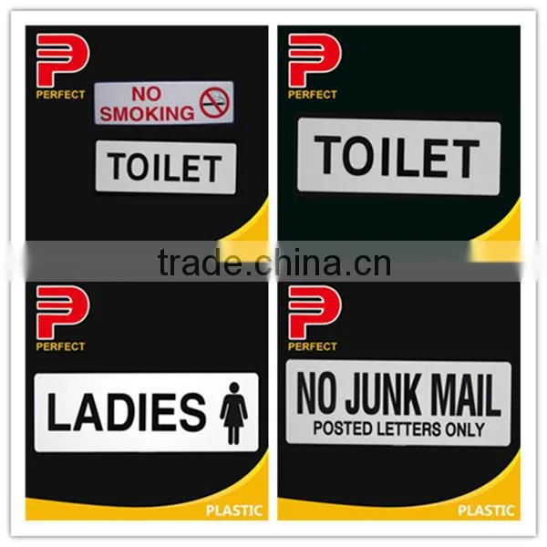 plastic self adhesive office door sign
