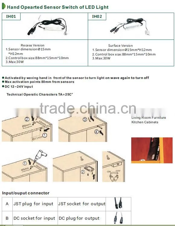 Auto turn off LED light sensor