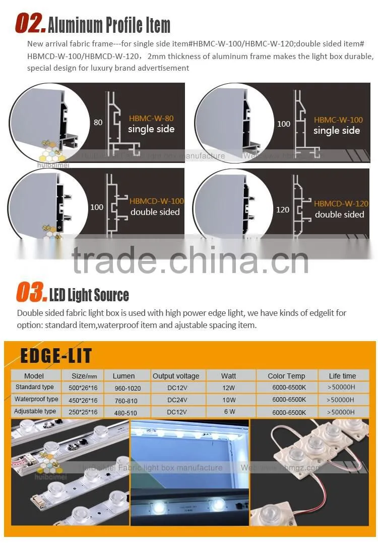 Exhibition Advertising Display Double Sided LED Outdoor Light Box