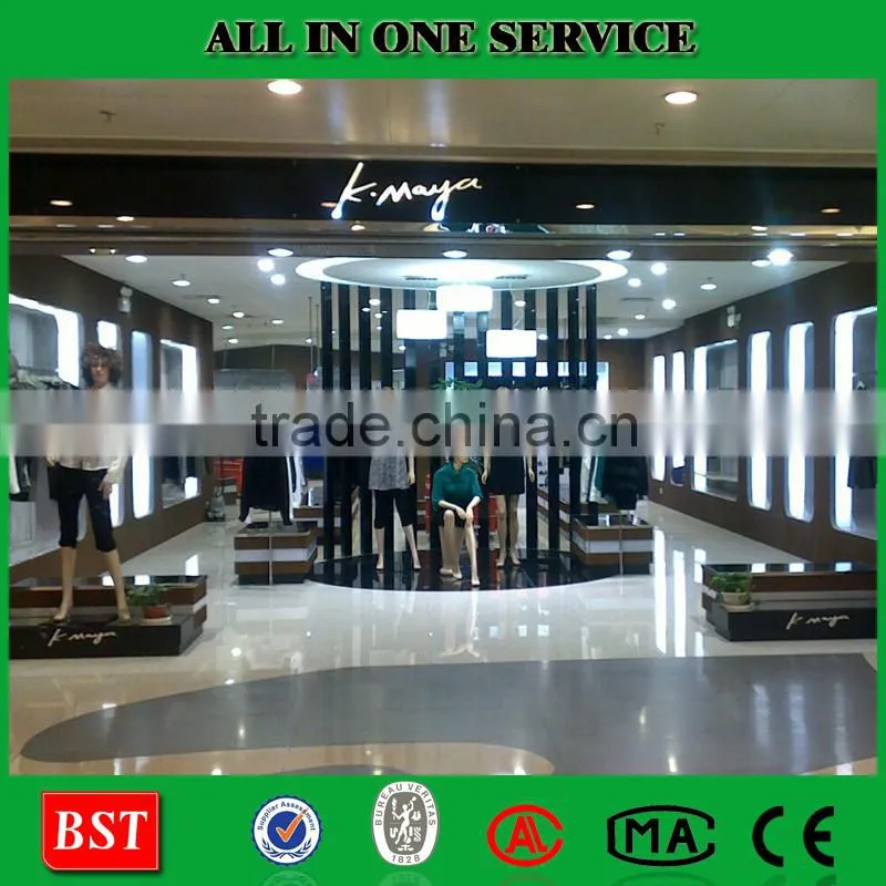 Elegant Wood Clothes Display Racks Display Counters Supplier