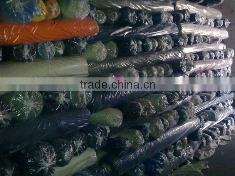 poly cotton plain dyed poplin stock lot fabric textile