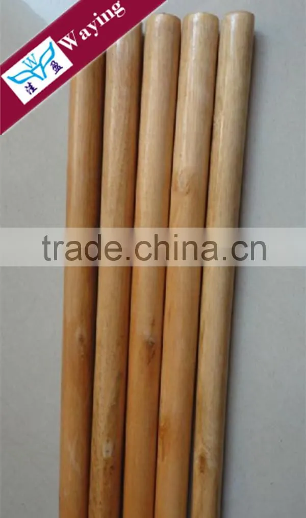 Long Straight Painted wooden mop stick handle
