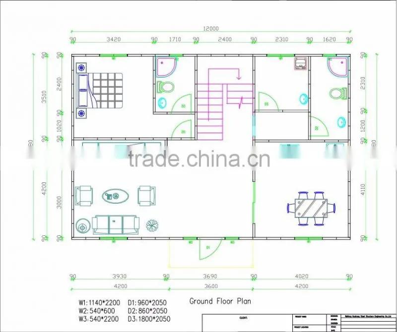 2016 Hot Sale Excellent Level A1 Fireproof and Fast Assembling Double Floor PreBuilt House, Two Weeks FInished Assembling