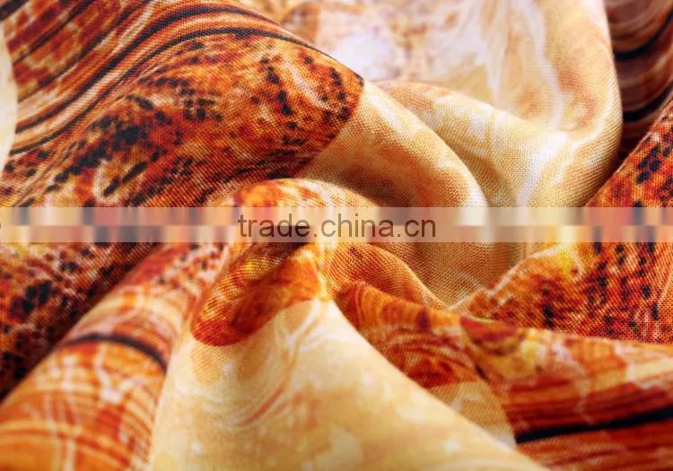 women dress digital printed textile woven viscose voile fabric