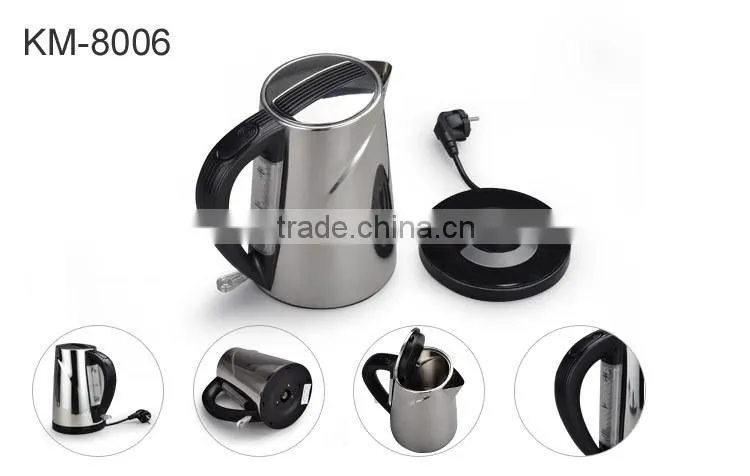 Groove Line Stainless Steel Electric Kettle with LED Indicator