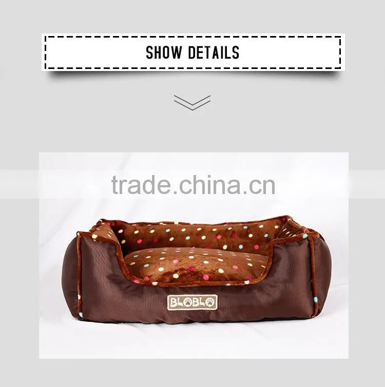 Fashion and popular latest design dog bed for sale brown and pink