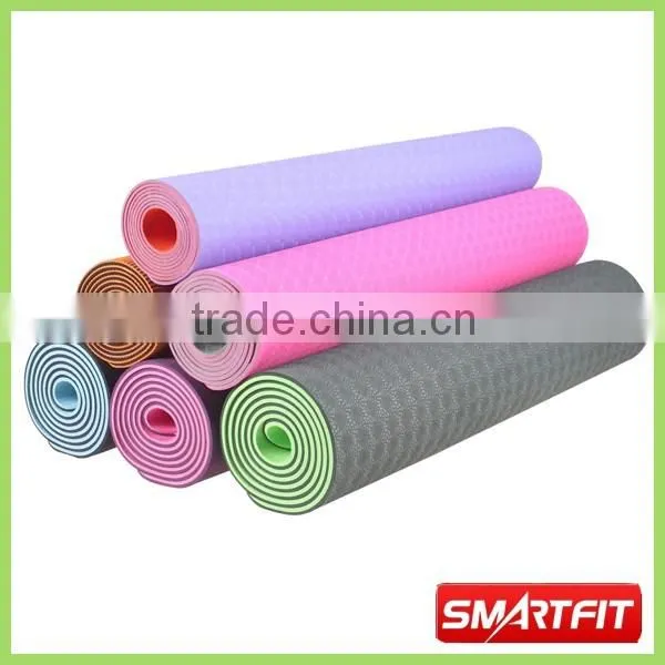 2 color TPE Yoga mat aerobic accessories