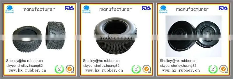 wide plastic wheels rubber