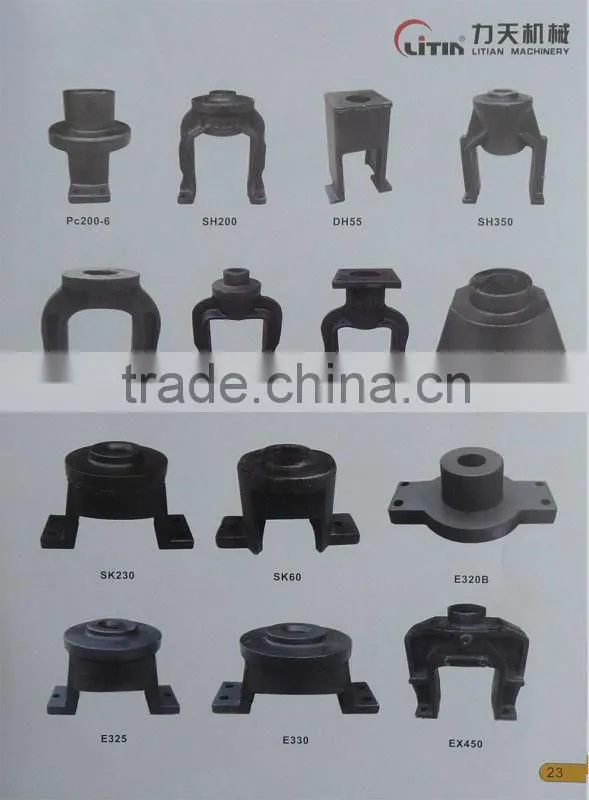 sumitomo SH120 excavator yoke for front idler and idler cushion