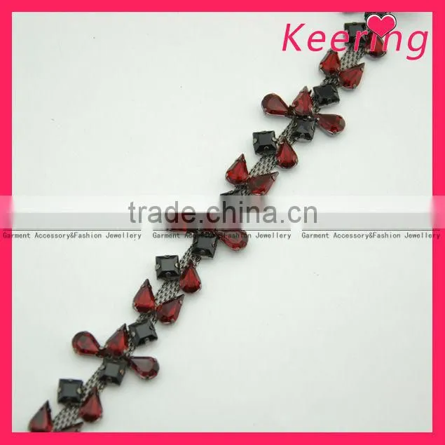New design rhinestone chain trimming for clothes accessories WRC-092