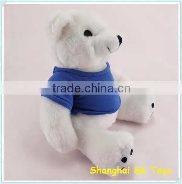 Plush White Polar Bear With T-Shirt