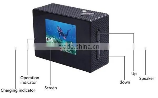 2016 new mode waterproof full HD wrist remote control wifi sport camera 1080P