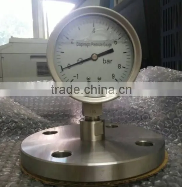 flange type diaphragm pressure gauge