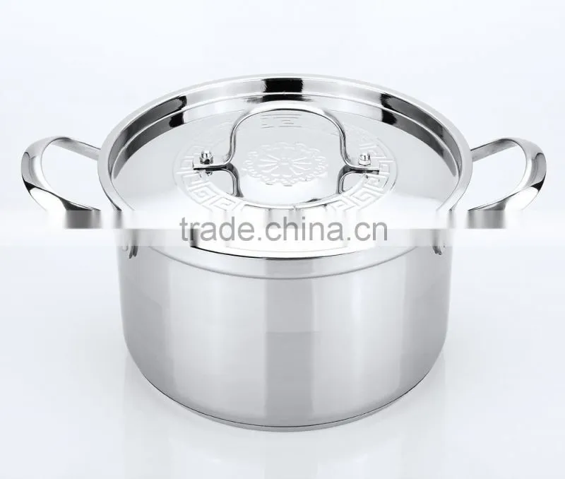 large stainless steel cookware kitchenware houseware stock pot 28cm