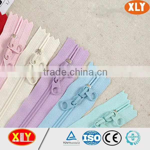 New arrival special nylon zipper , adhesive nylon zipper