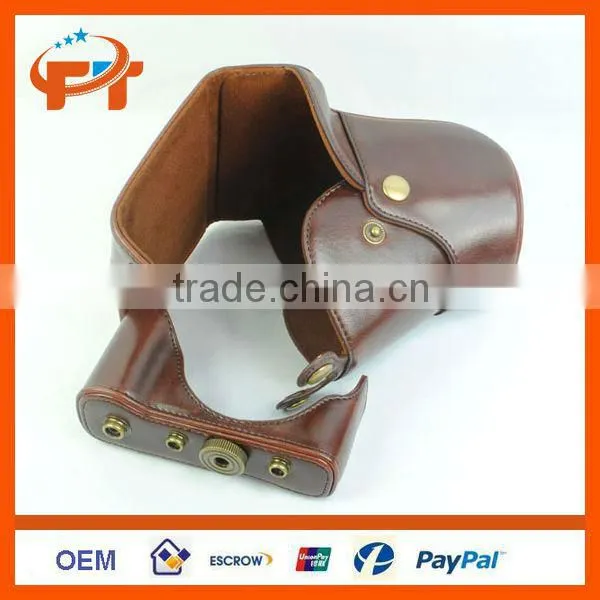 Pu leather camera bag camera case for GF6 14-42mm