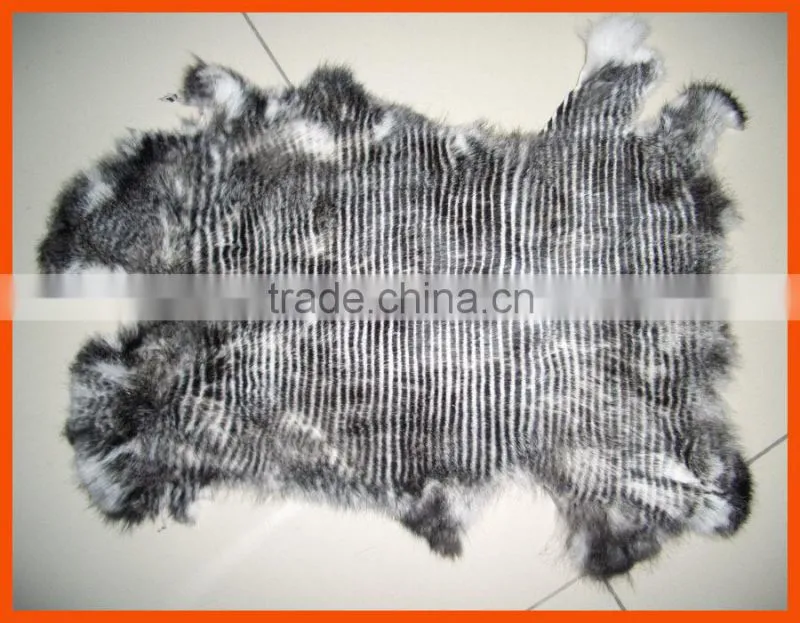 high quality rabbit fur skin dyed colors
