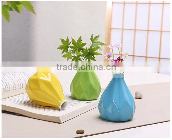 Bright color glazed Bloomingville Ceramic Vase with different colors