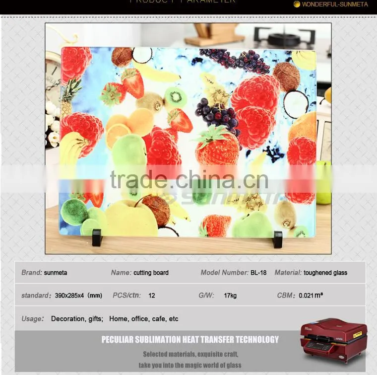 Sunmeta factory directly blank sublimation Large cutting board BL--18
