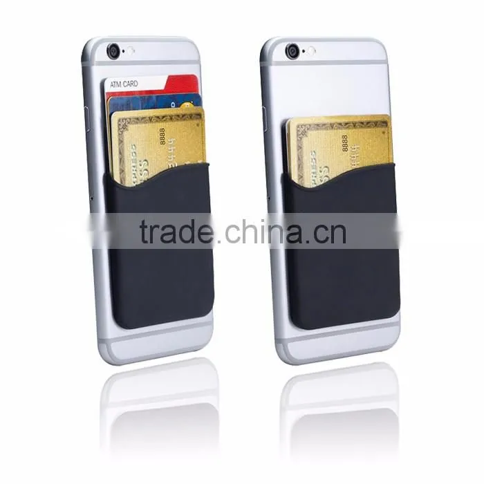 3M sticker adhesive personalized silicone key card holder wallet supplier